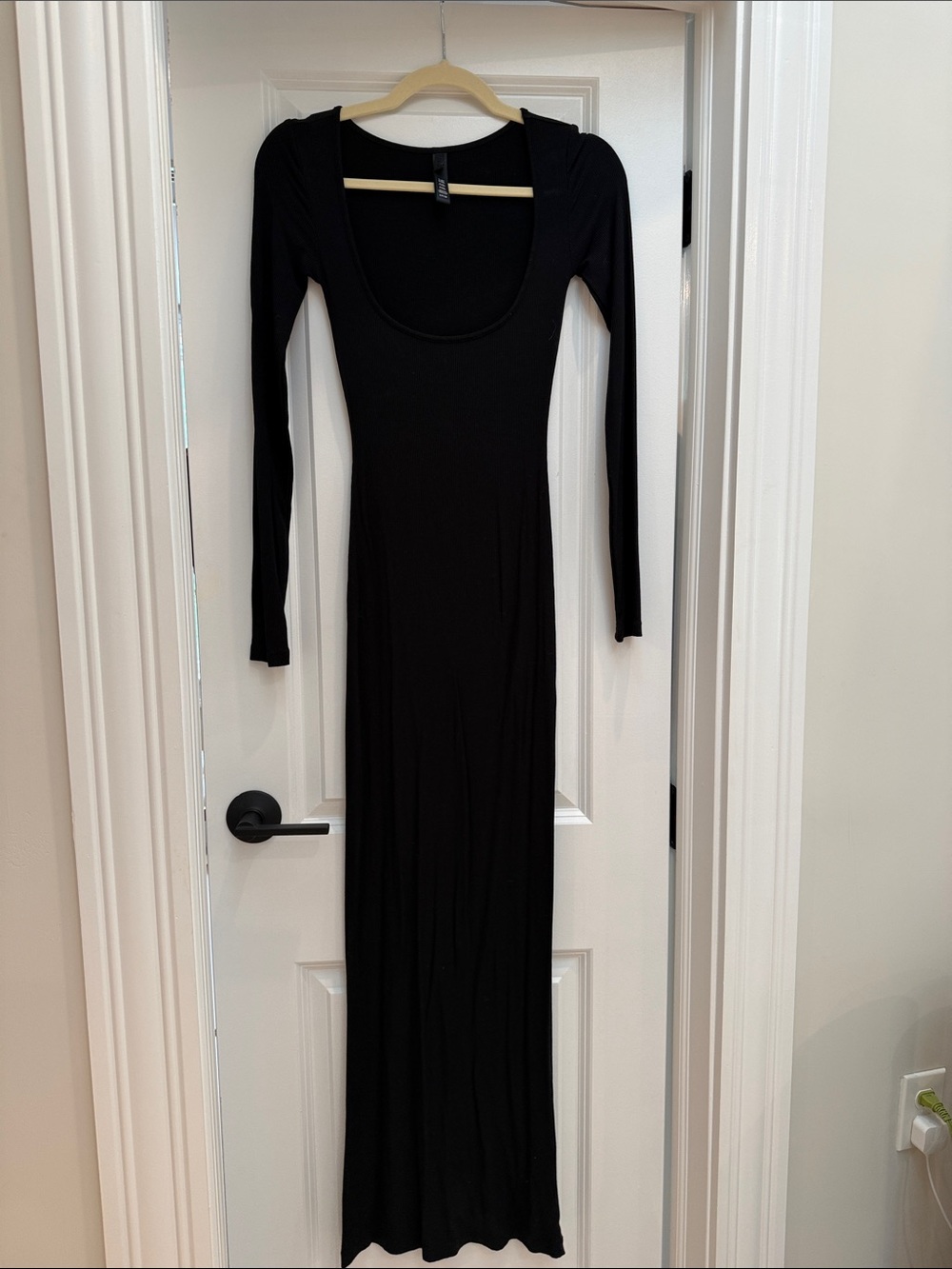Skims knitted long sleeve maxi dress